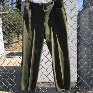 Green dress pants